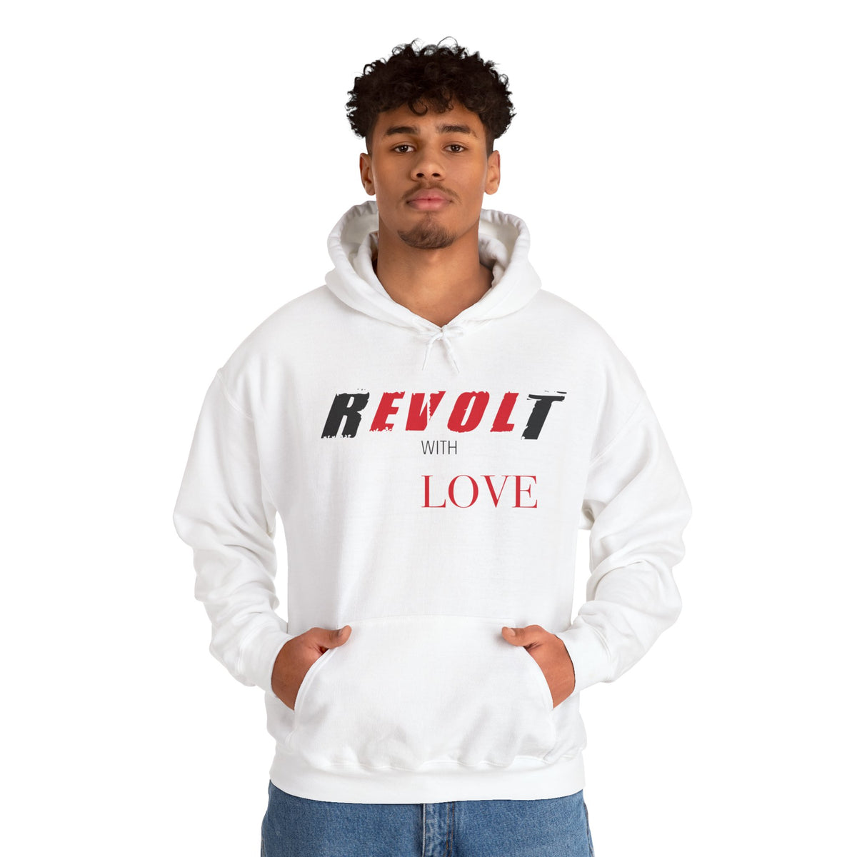 Revolt With Love Unisex Hooded Sweatshirt